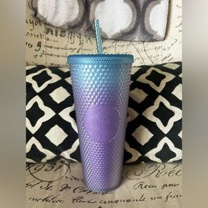 Starbucks Purple Rain Blue Ombre Studded Tumbler Cup 24oz